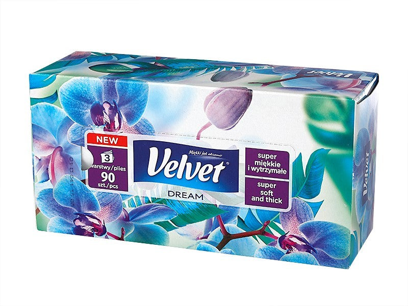 Velvet DREAM zsebkendők, 3 rétegű, 90 db