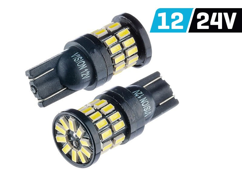 Izzó VISION W5W (T10) 12/24V 36x 4014 SMD LED, nem poláris, CANBUS, fehér, 2 db