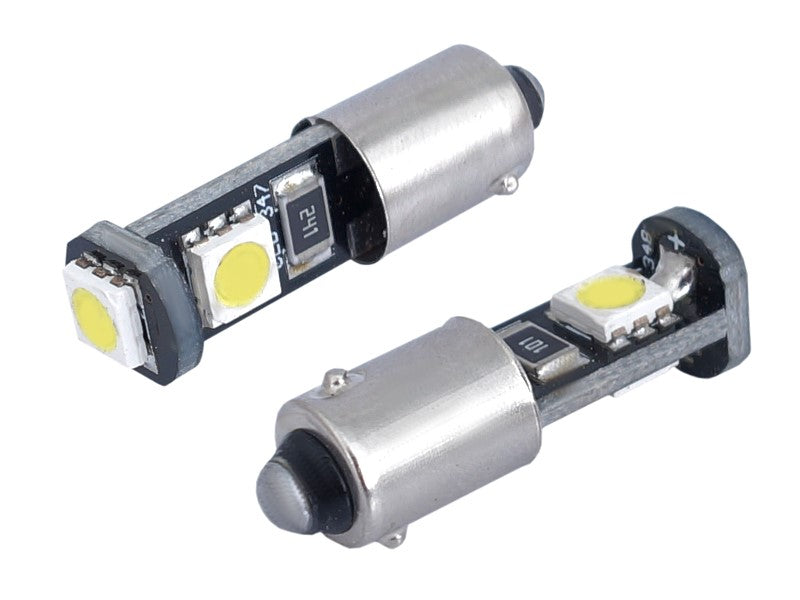 Izzó VISION H6W BAX9s 12V 3x 5050 SMD LED CANBUS fehér 1 db – kép 2