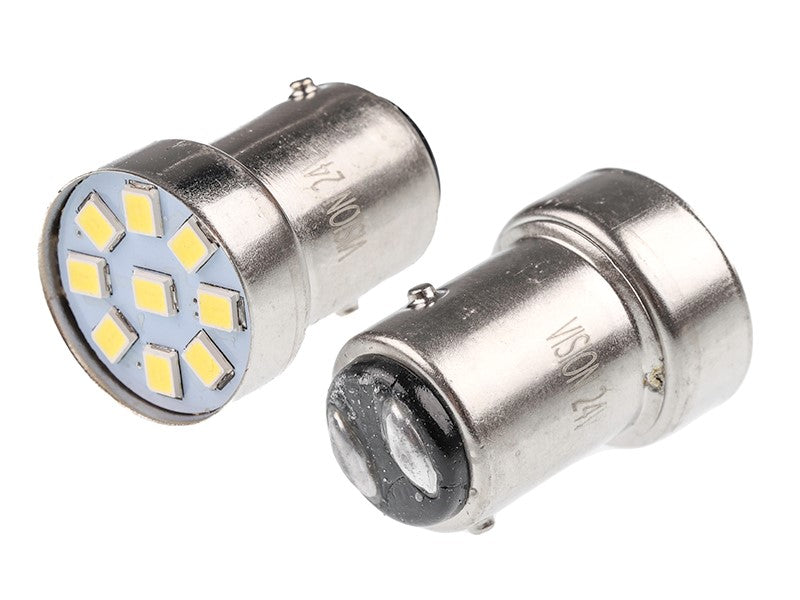 Izzó VISION R5W R10W BAY15d 12V 5x 5050 SMD LED fehér 2 db – kép 2