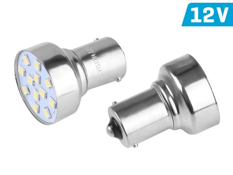 Izzó VISION P21W BA15s 12V 12x 2835 SMD LED, fehér, 2 db