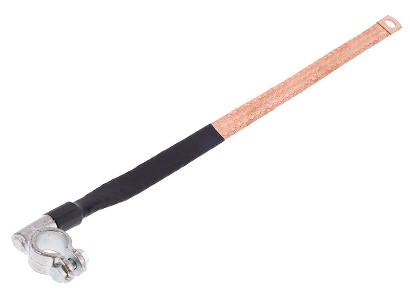 Földelő fonott 400mm, 24-es átmérőjű bilinccsel, M10-es lyuk, negatív