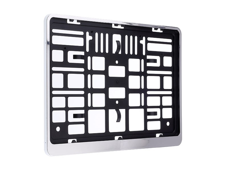 Rendszámtáblakeret, 305 x 214 mm, kétsoros, krómozott