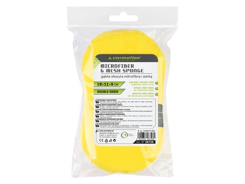 Kétoldalas mikroszálas szivacs háló 19x11x5 cm – kép 2
