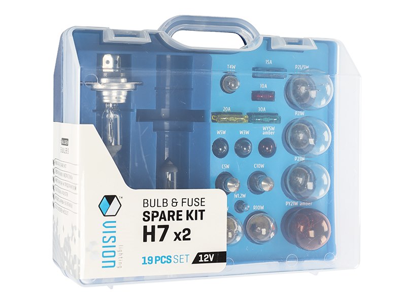 VISION 2x H7 12V + 17 elemes izzó pótlólagos készlet 2x H7 12V + 17 elem