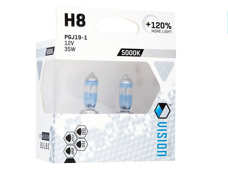 Izzók VISION limitless fehér H8 12V 35W PGJ19 1 U E4 120% 2 db – kép 2