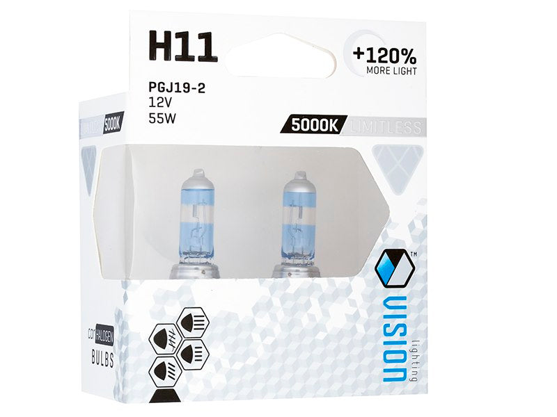 Izzók VISION limitless white H11 12V 55W PGJ19 2 U E4 120% 2 db – kép 2