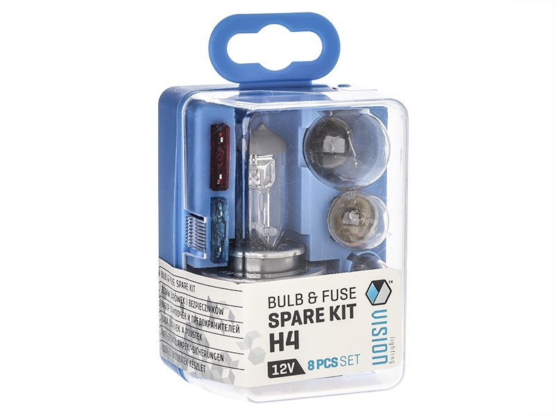 VISION H4 12V / 8 elemes izzó pótlólagos készlet VISION H4 12V / 8 elem