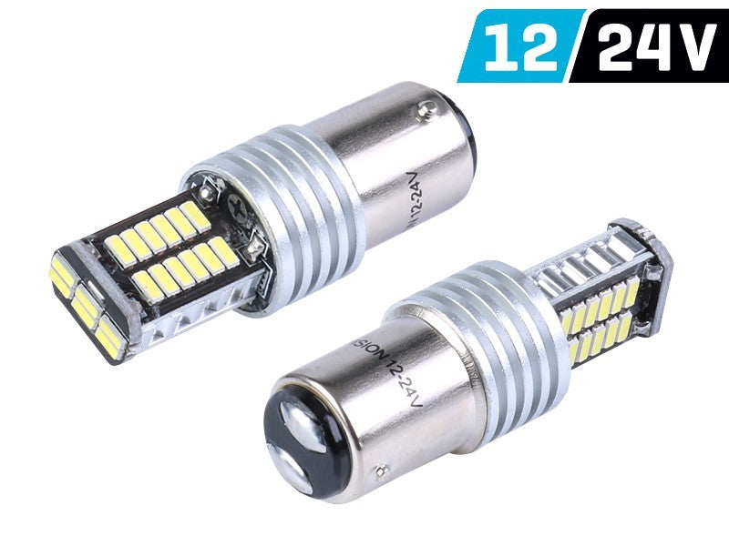 izzó VISION P21 / 5W BAY15d 12/24V 30x 4014 SMD LED, CANBUS, fehér, 2 db