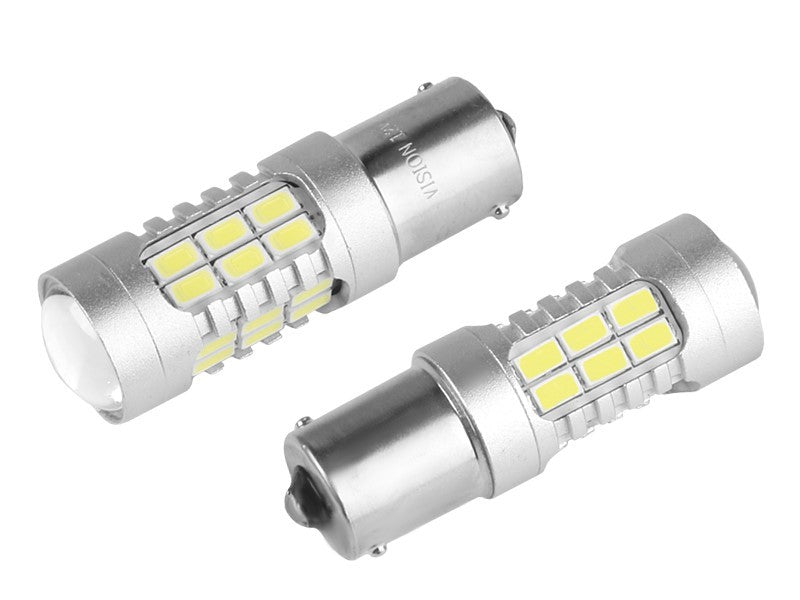 Izzó VISION P21W BA15s 1224V 27x 5730 SMD LED lencsével CANBUS fehér 2 db – kép 2