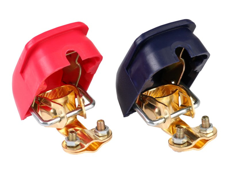 Önzáró akkumulátor bilincsek fedelekkel, sárgaréz, max. 800A