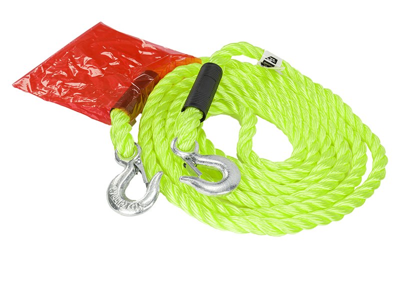 Vontatókötél PGW 2000 kg ig fonott kampókkal 4 m Heavy Duty – kép 2
