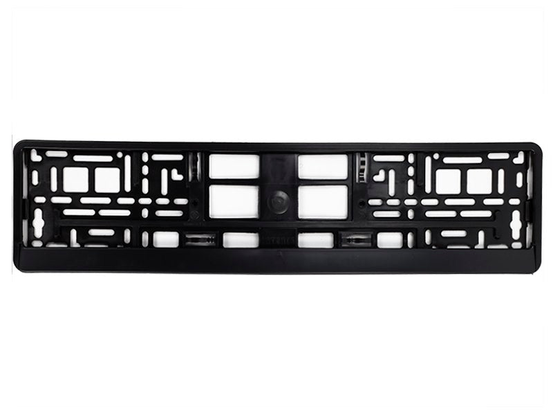 Rendszámtáblakeret széles csíkkal fekete hajlékony – kép 2