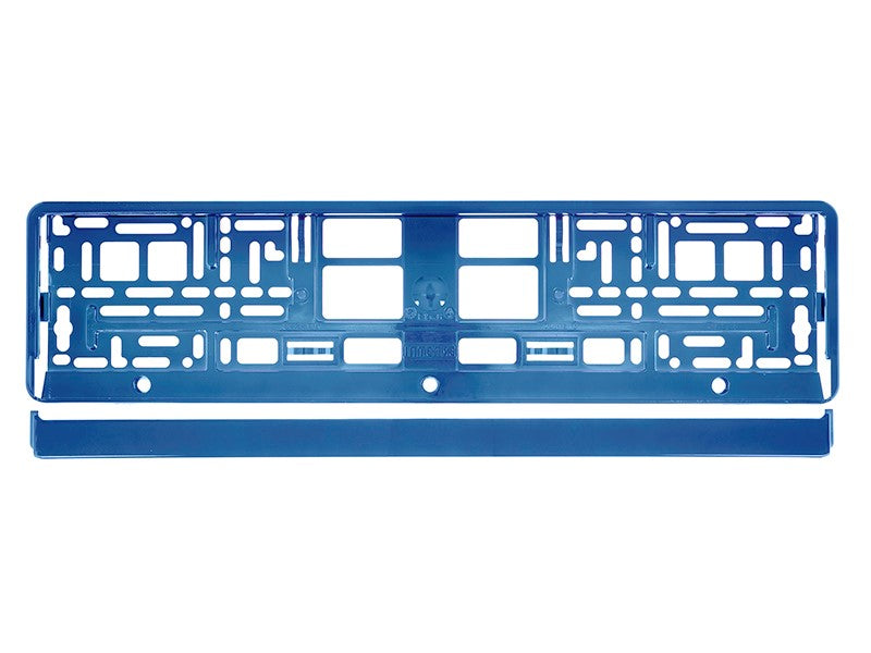 Rendszámtábla keret fémezett kék – kép 2