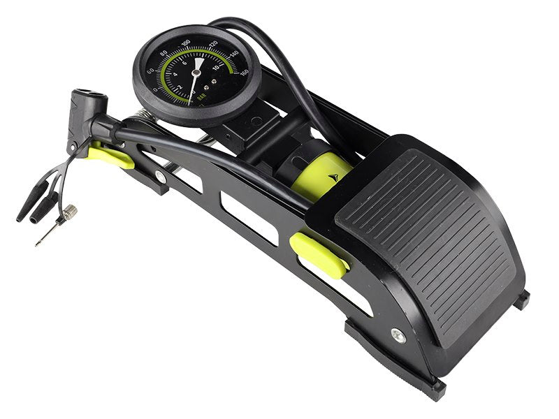 Egydugattyús lábszivattyú analóg nyomásmérővel, max. 11 BAR / 160 PSI