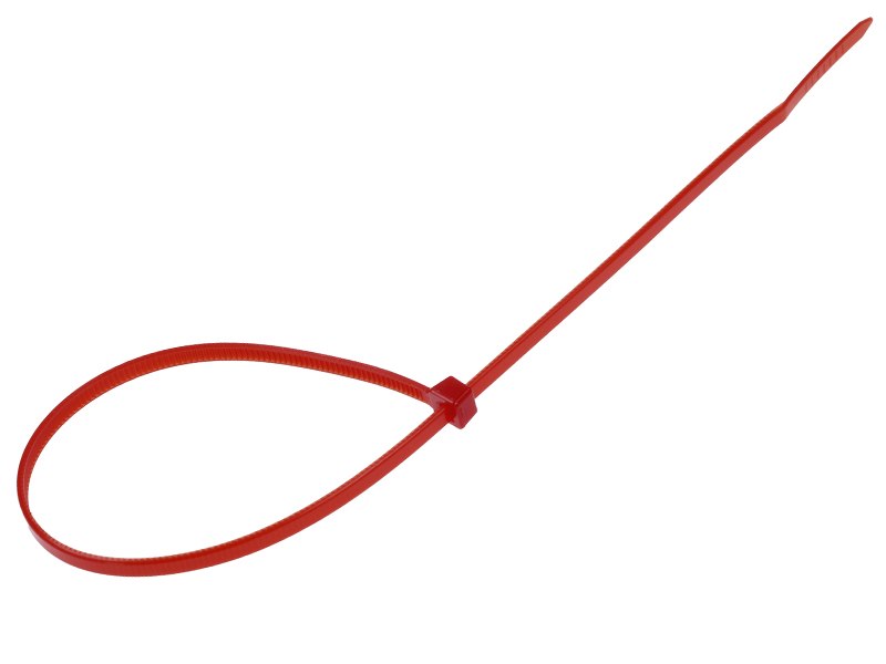Nylon kábelkötegelő 300x36 mm piros 100 db – kép 2