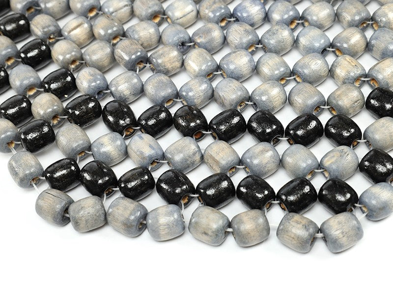 Gyöngyszőnyeg fa szürke és fekete – kép 2