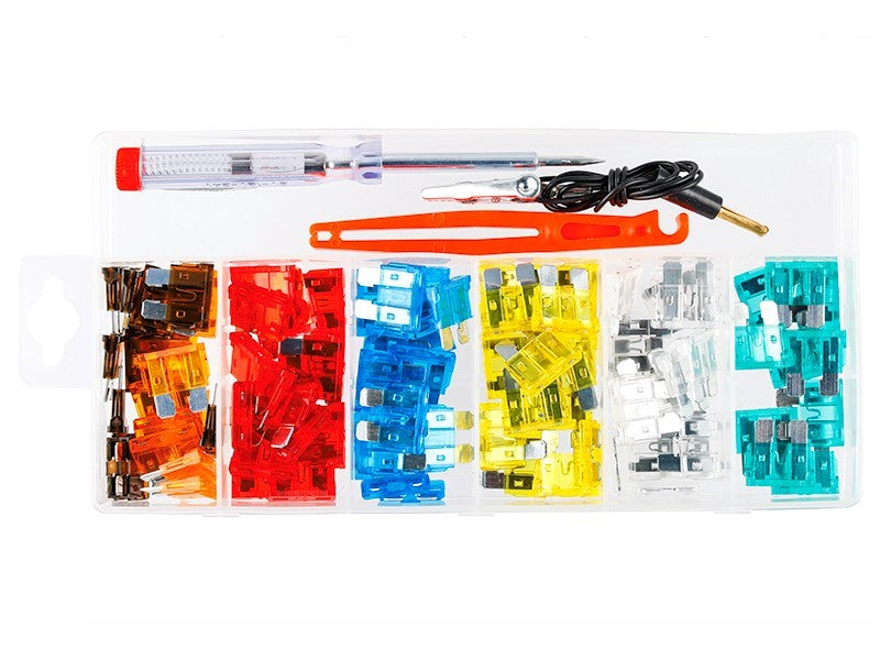 UNI biztosítékok  feszültségmérő  markoló 92 db – kép 2