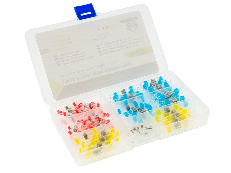 Zsugorcső ónnal, 4 méret, 120 db.