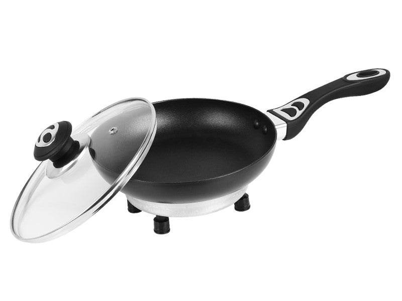 Elektromos serpenyő 200 mm 24V 250W fedővel – kép 2