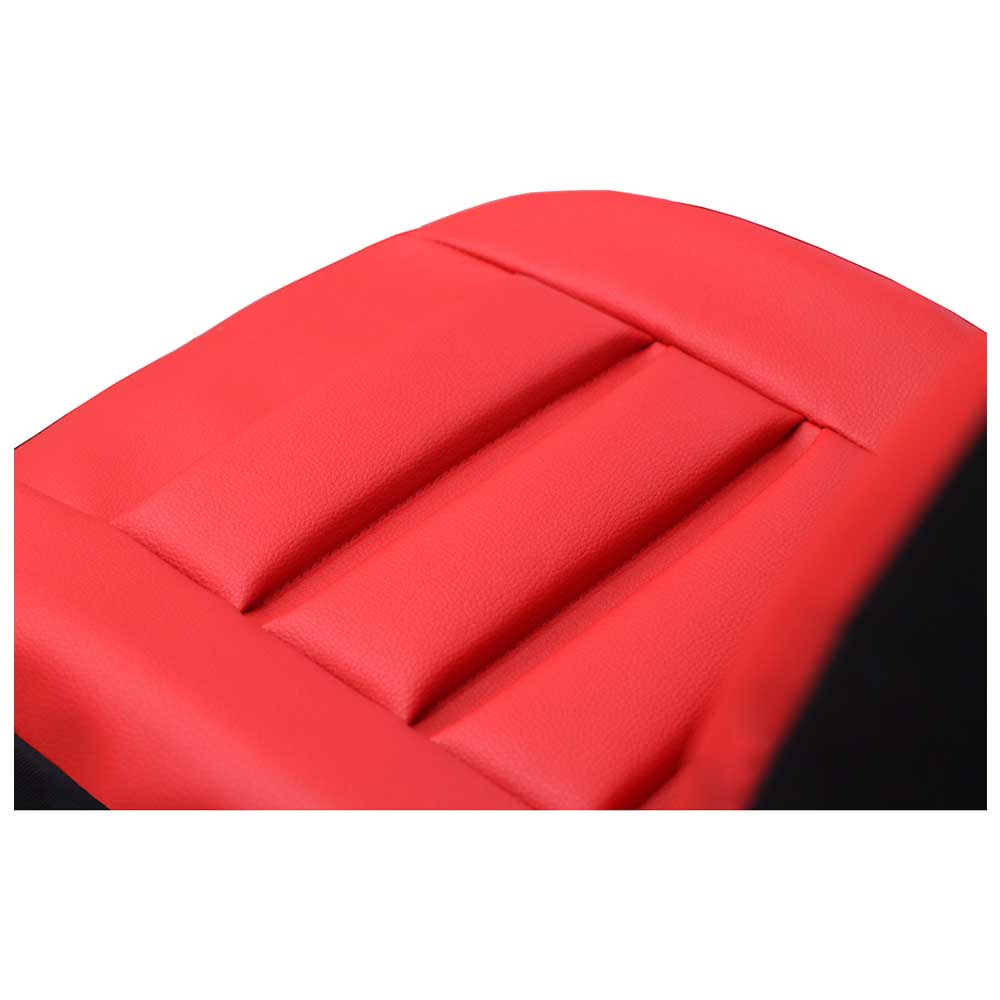Protect Ergonomic univerzális üléshuzat vezetői üléshez, piros színben, ökológiai bőrből