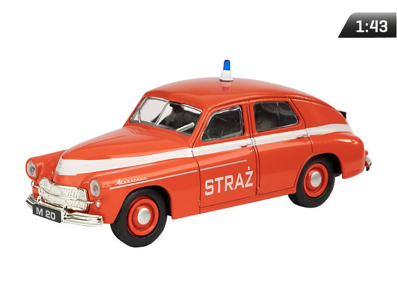 1:43 Warszawa M-20 Guard, piros modell