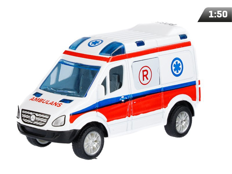 1:50-es modell, Mercedes-Benz Sprinter Mini, EMERGENCY, fehér