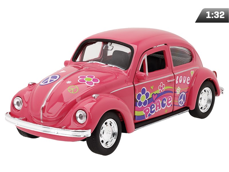 1:32-es modell, Volkswagen The Beetle, rózsaszín, pink