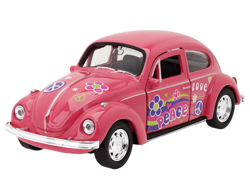 1:32 es modell Volkswagen The Beetle rózsaszín pink – kép 2
