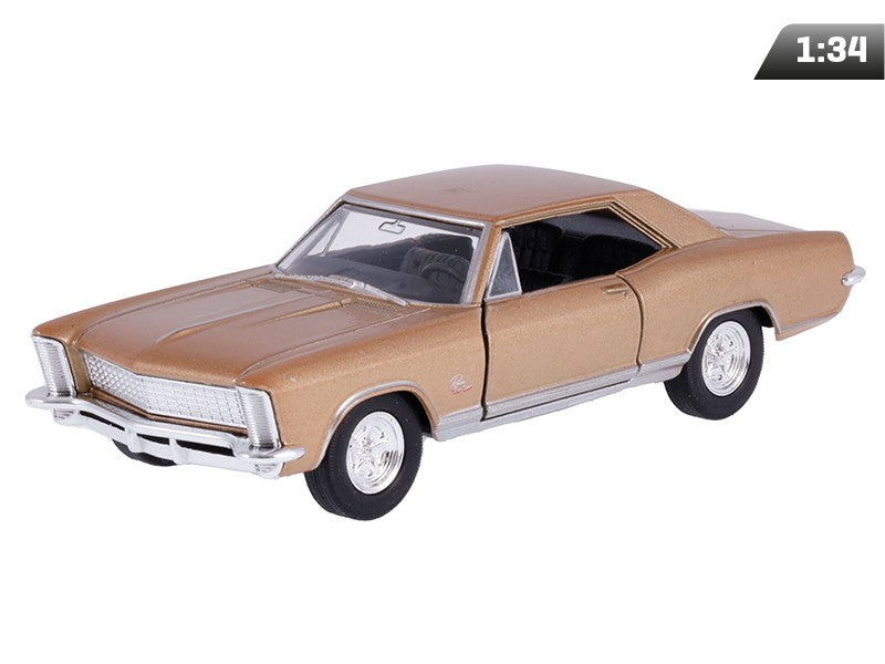 1:34-es modell, 1965 Buick Riviera Gran Sport, arany (A00875BRZL)