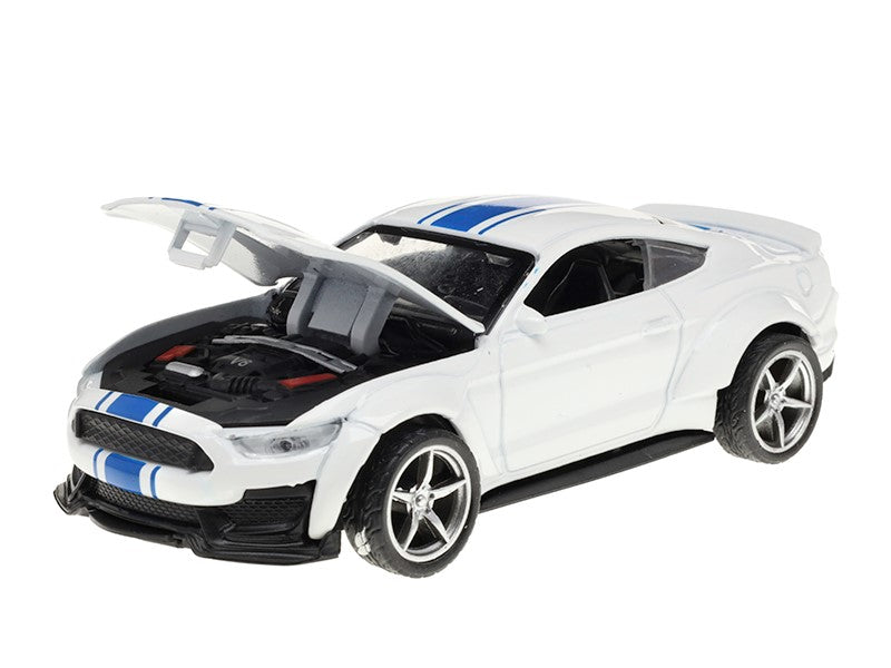 Modell Dodge Challenger CRASH CAR fehér A02400B – kép 2