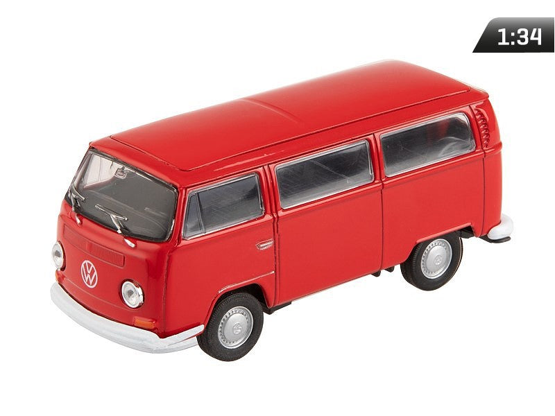 1:34-es modell, 1972 VW T2, piros (A880VWT2C)