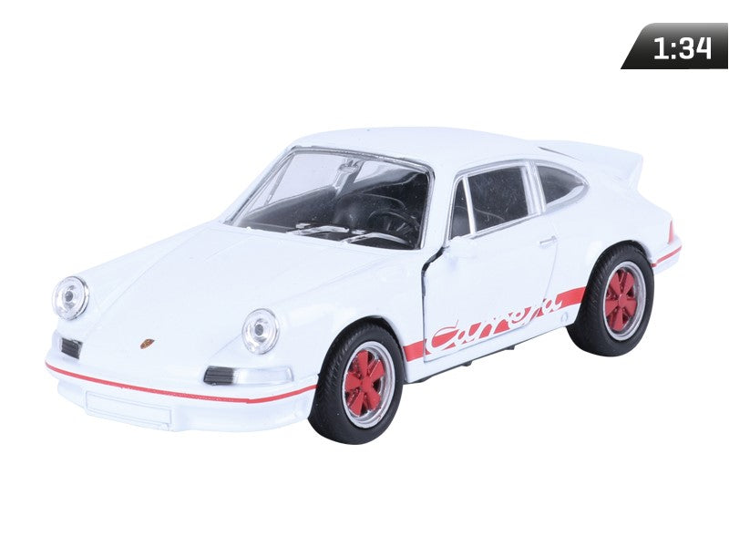 1:34-es modell, 1973 PORSCHE 911 Carrera RS, fehér piros (A880P9CRSBC)