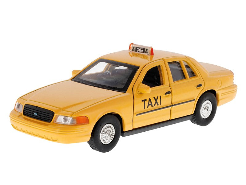 1:34 es modell 1999 Ford Crown Victoria Taxi sárga A880FCVTZ – kép 2