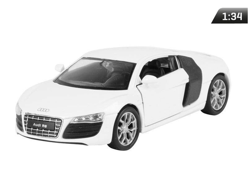 1:34-es modell, 2016 AUDI R8 V10, fehér (A880AR8VB)