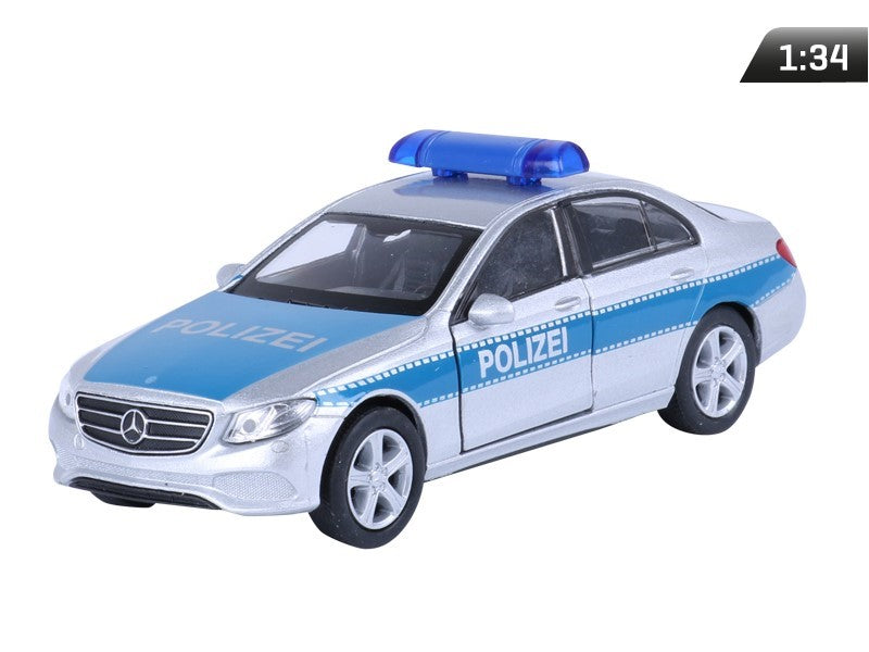 Modell 1:34, 2016 MERCEDES-BENZ E-osztály POLIZEI, ezüst (A876MBEPS)