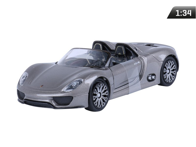 1:34-es modell, PORSCHE 918 Spyder Concept, szürke (A880P9SCS)