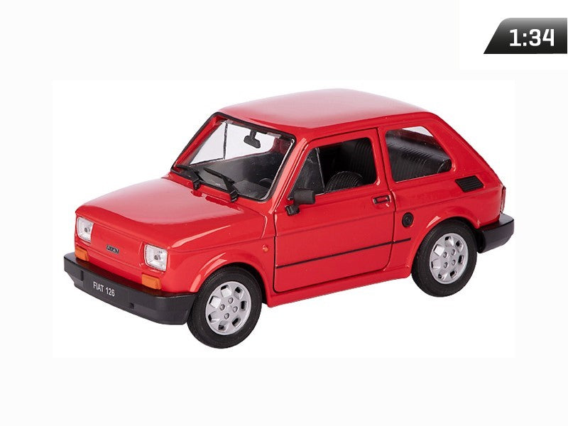 1:34-es modell, PRL FIAT 126p, piros (A884F126C)