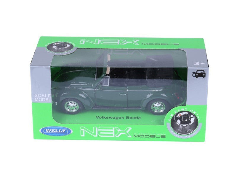 1:34 es modell VW Beetle Cabrio zöld A880VWBCZ – kép 2