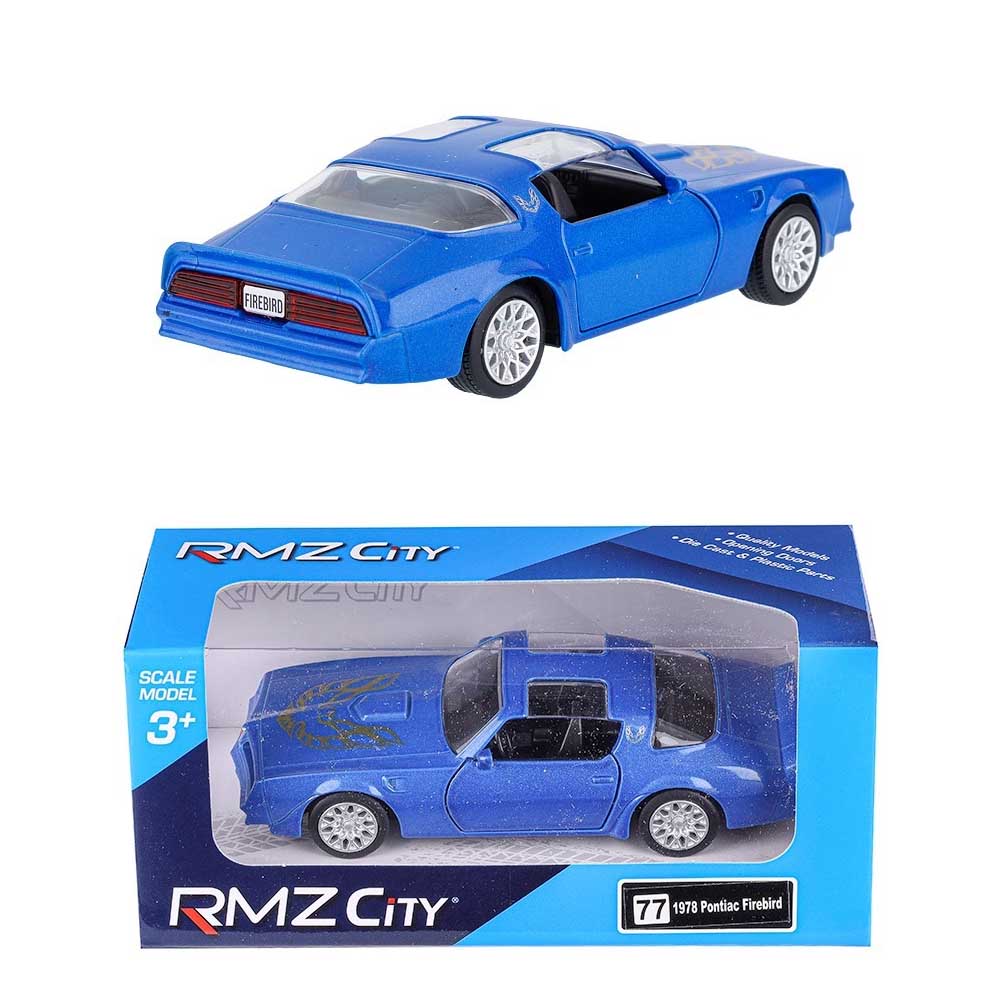 Pontiac Firebird 1978 modellautó 1:32 – kék amerikai sportautó