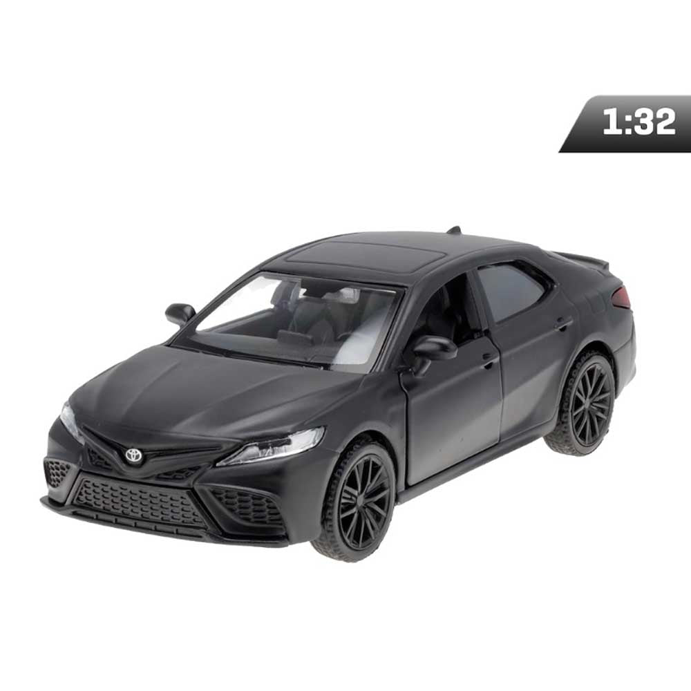 Toyota Camry 2022 modellautó – 1:32, matt fekete