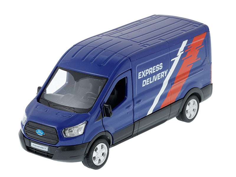1:43 as modell RMZ Ford Transit Van 2018 as kék színű – kép 2