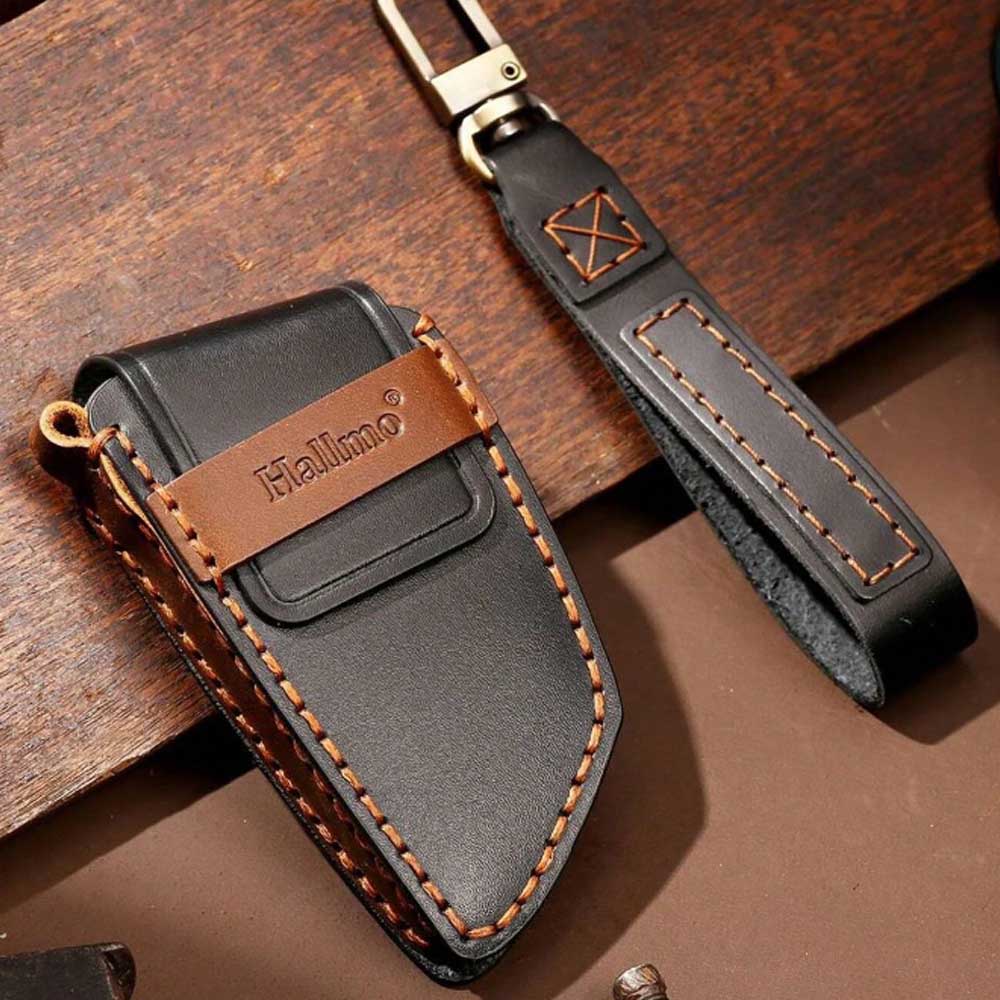 BMW bicskakulcs bőr tok 4 gombos