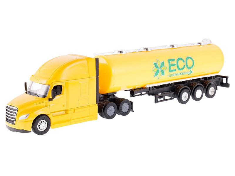 1:64 es modell CASCADIA Freightleiner tartálykocsi sárga – kép 2