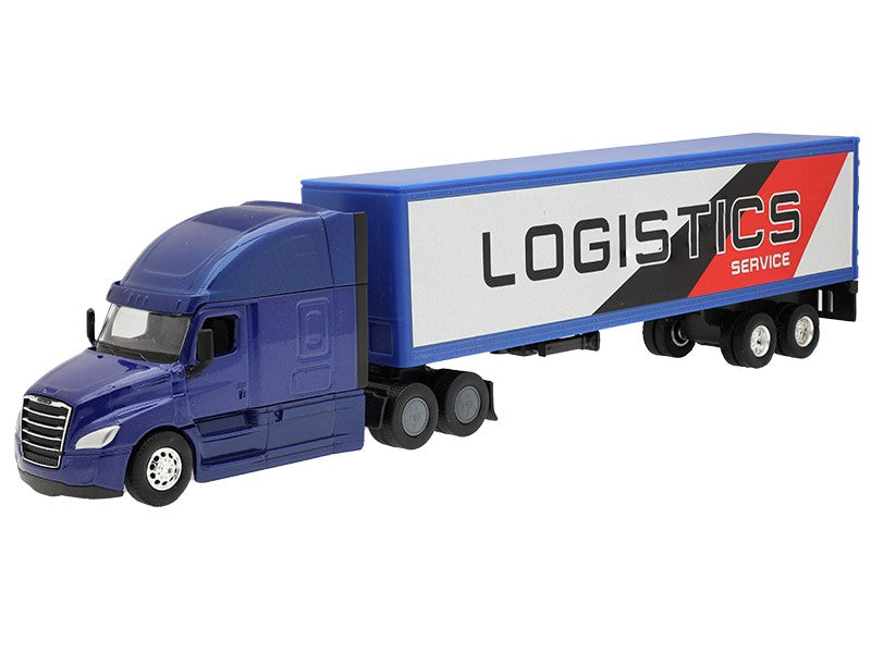 1:64 es modell CASCADIA tengerészkék vontató Logisztikai Szolgálat félpótkocsi – kép 2