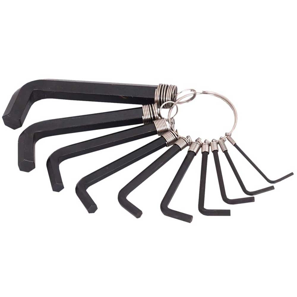 10 darabos imbuszkulcs készlet