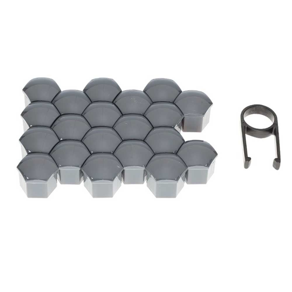 Kerékcsavar védőkupak készlet – 17 mm, grafit (20 db)