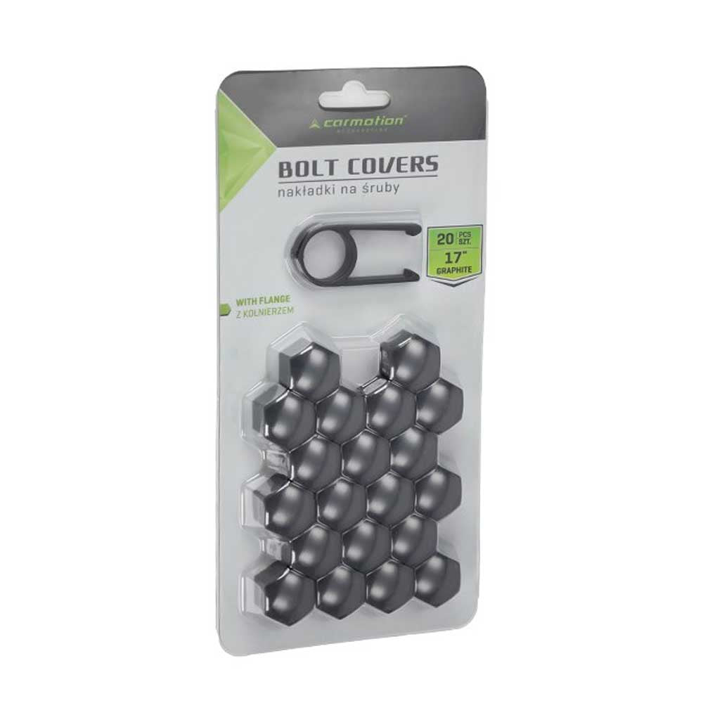 Kerékcsavar védőkupak készlet – 17 mm, grafit (20 db)