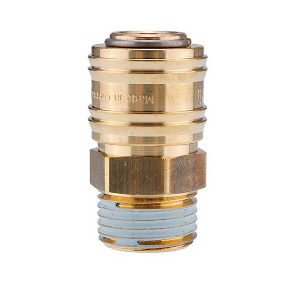 1/2" sárgaréz gyorscsatlakozó külső menettel