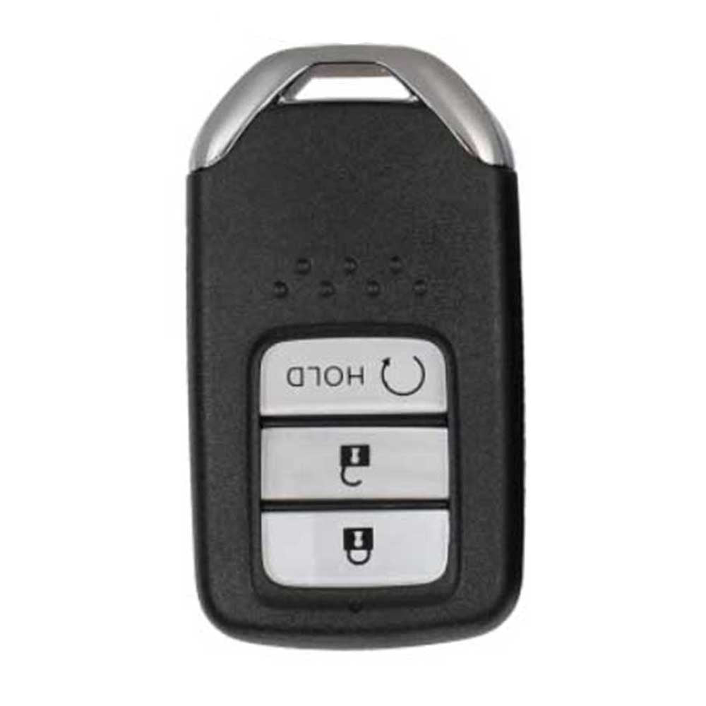 Fekete színű, 3 gombos Honda távirányítós kulcs, kulcsház.